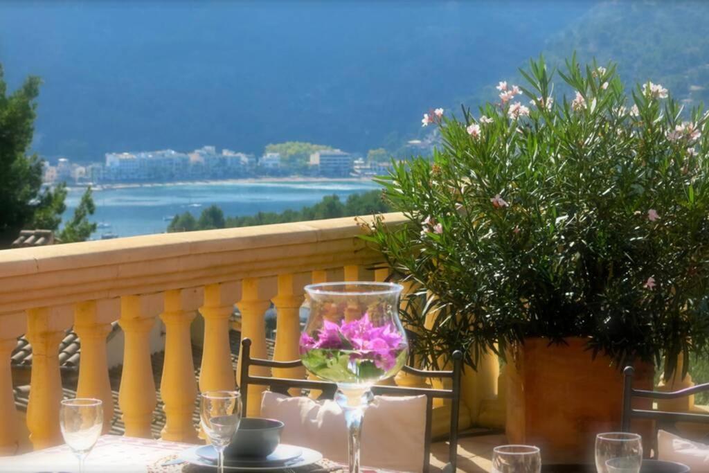 Apartamento En El Puerto De Soller Con Gran Terraza Privada Y Vistas Al Mar. Piscina Comunitaria. Localizado En Un Zona Tranquila Y Muy Soleada. Wifi Gratis Disponible. Parking. Dış mekan fotoğraf