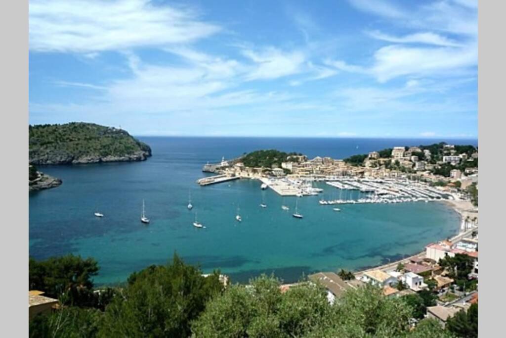 Apartamento En El Puerto De Soller Con Gran Terraza Privada Y Vistas Al Mar. Piscina Comunitaria. Localizado En Un Zona Tranquila Y Muy Soleada. Wifi Gratis Disponible. Parking. Dış mekan fotoğraf